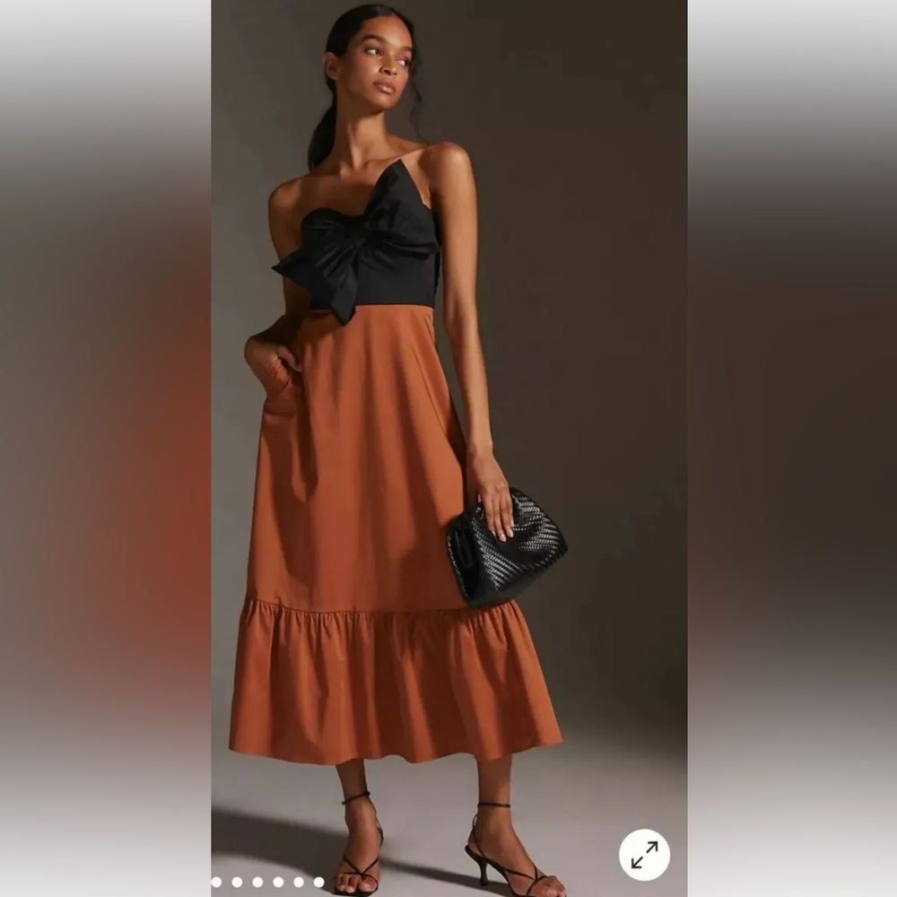 Anthropologie Black Motif Bow -Tie Maxi
Dress by Hutch sz 10